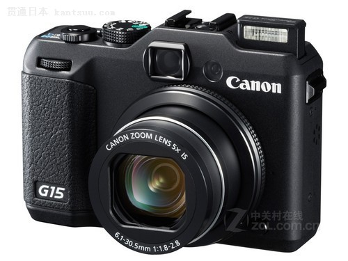 F1.8大光圈旗舰 佳能1200万像素G15上市
