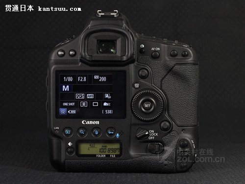 佳能 EOS-1D X黑色 背面图