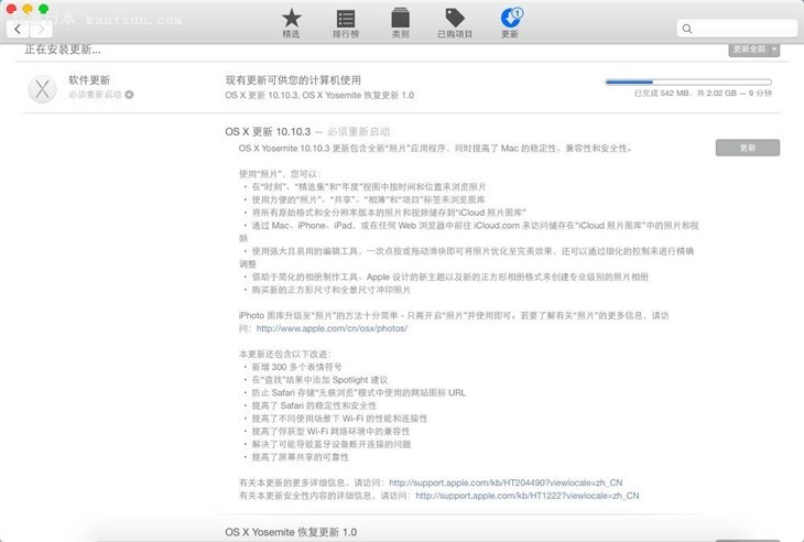 µƬӦ OS X 10.10.3ʽ淢